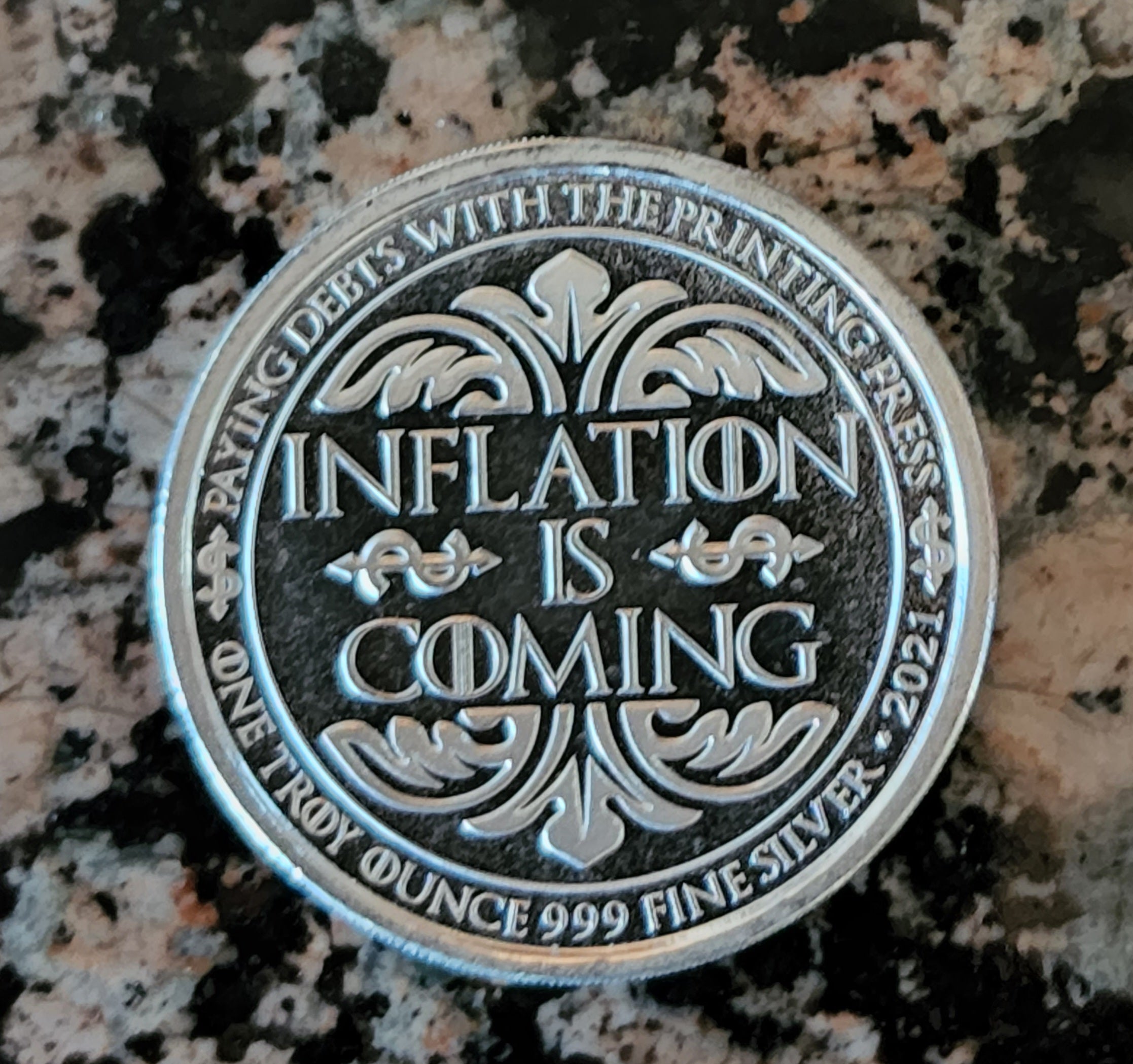 2021 Inflation is Coming Unleash the Beast Biden Pelosi Fauci 1 oz