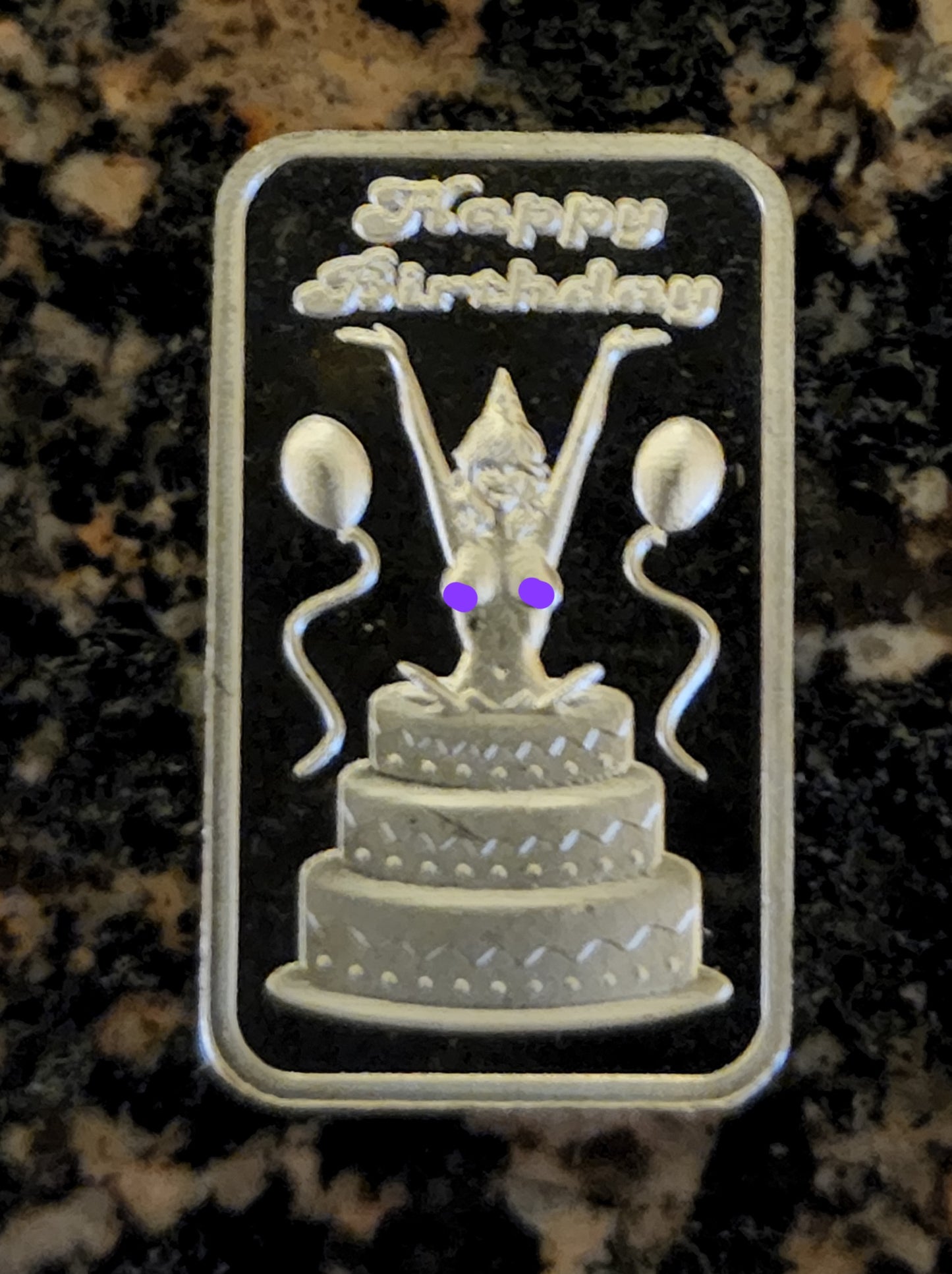 Sexy Birthday Beauty 2022 1/10 ozt 999 Silver Art Mini Bar Limited Edition