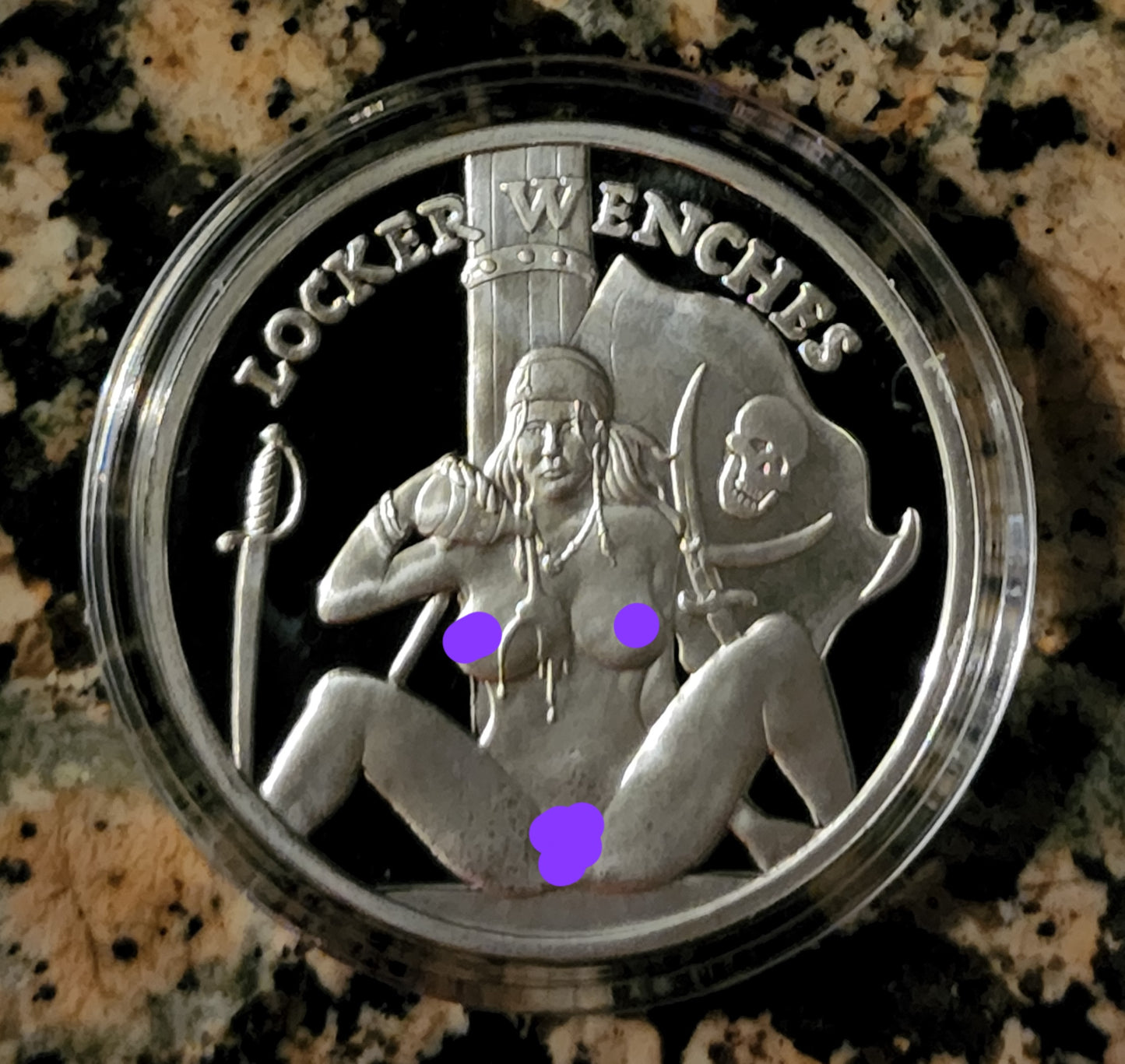 Locker Wench #2 Calico Jack Sexy Silver .999 1 Oz Round