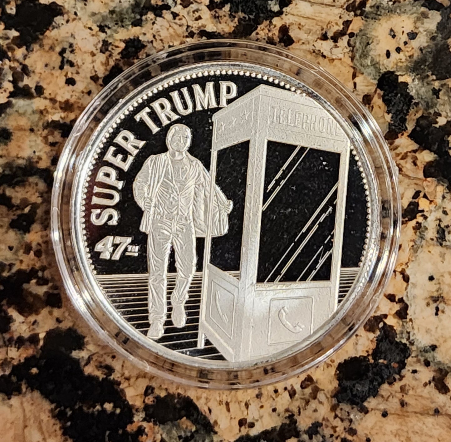 Super Trump Limited Edition 1 Troy Oz Silver Round .999 Fine