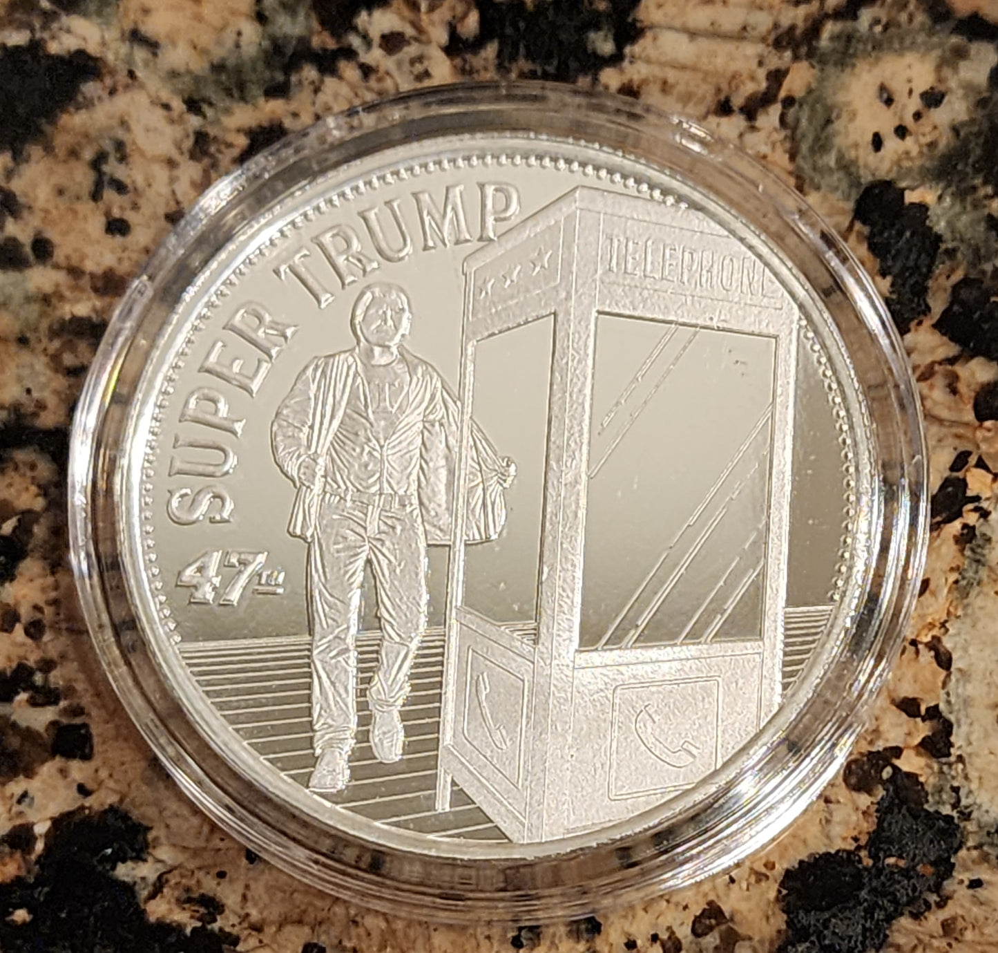 Super Trump Limited Edition 1 Troy Oz Silver Round .999 Fine