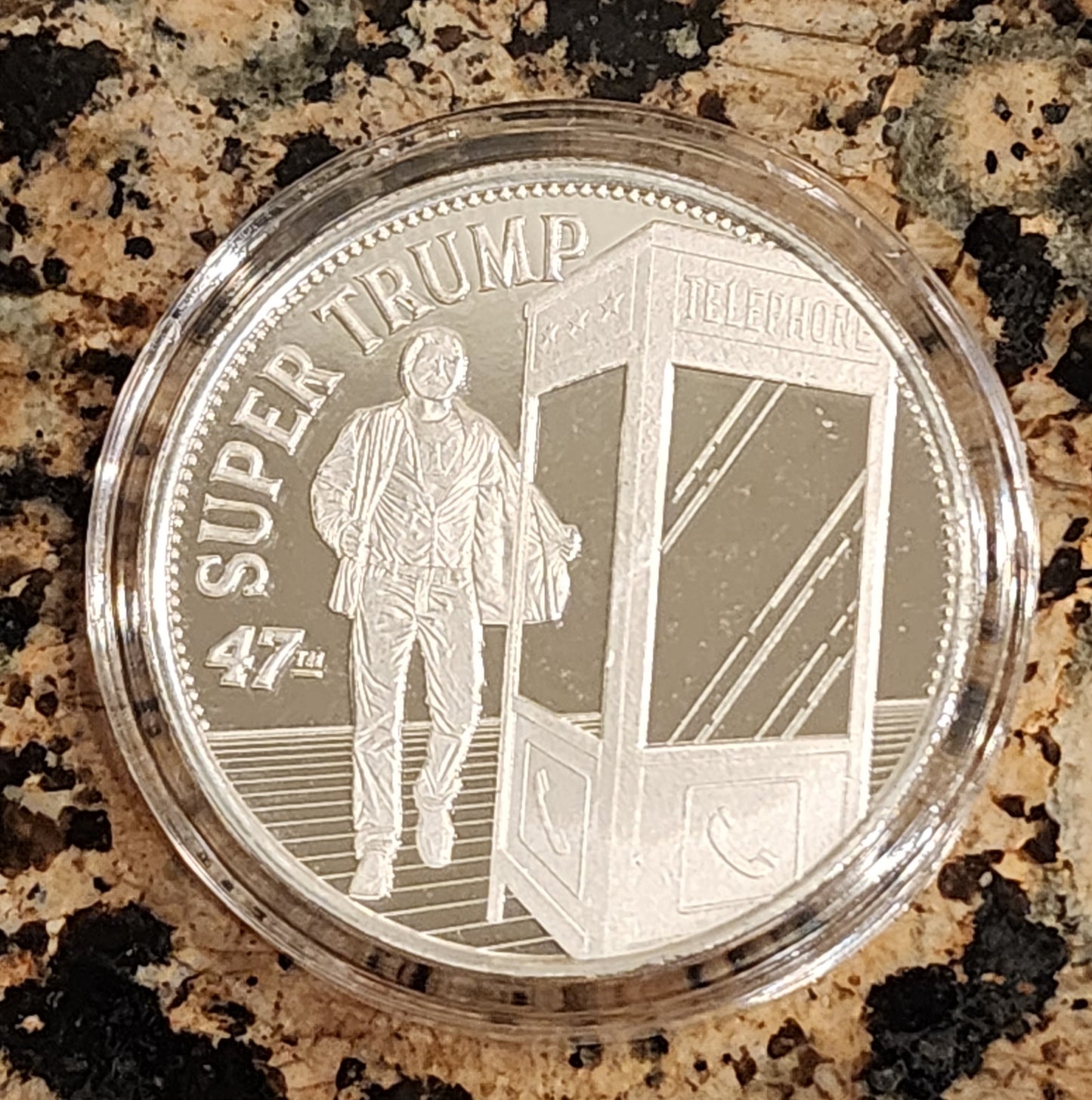 Super Trump Limited Edition 1 Troy Oz Silver Round .999 Fine
