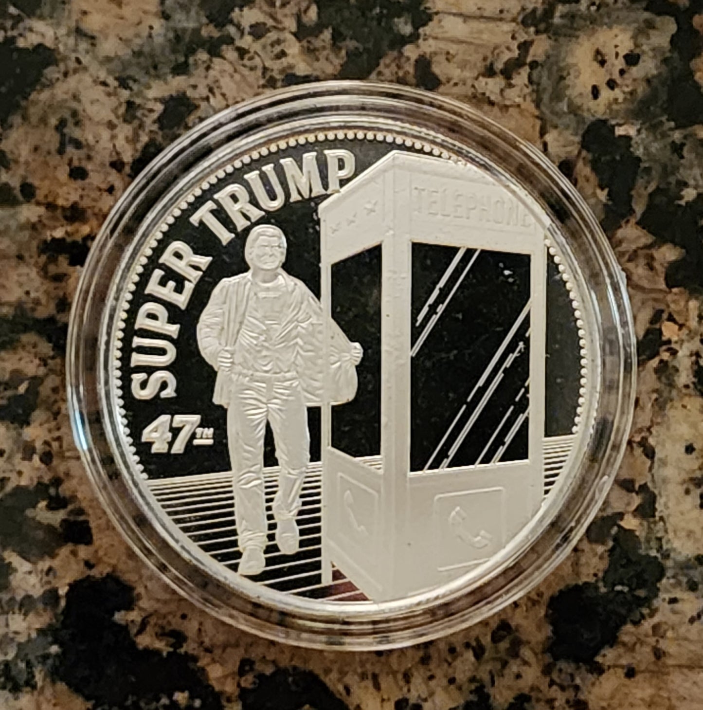 Super Trump Limited Edition 1 Troy Oz Silver Round .999 Fine