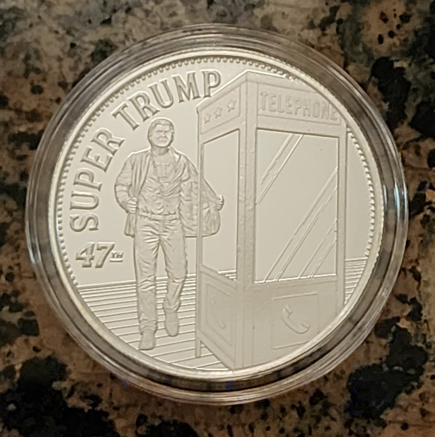Super Trump Limited Edition 1 Troy Oz Silver Round .999 Fine