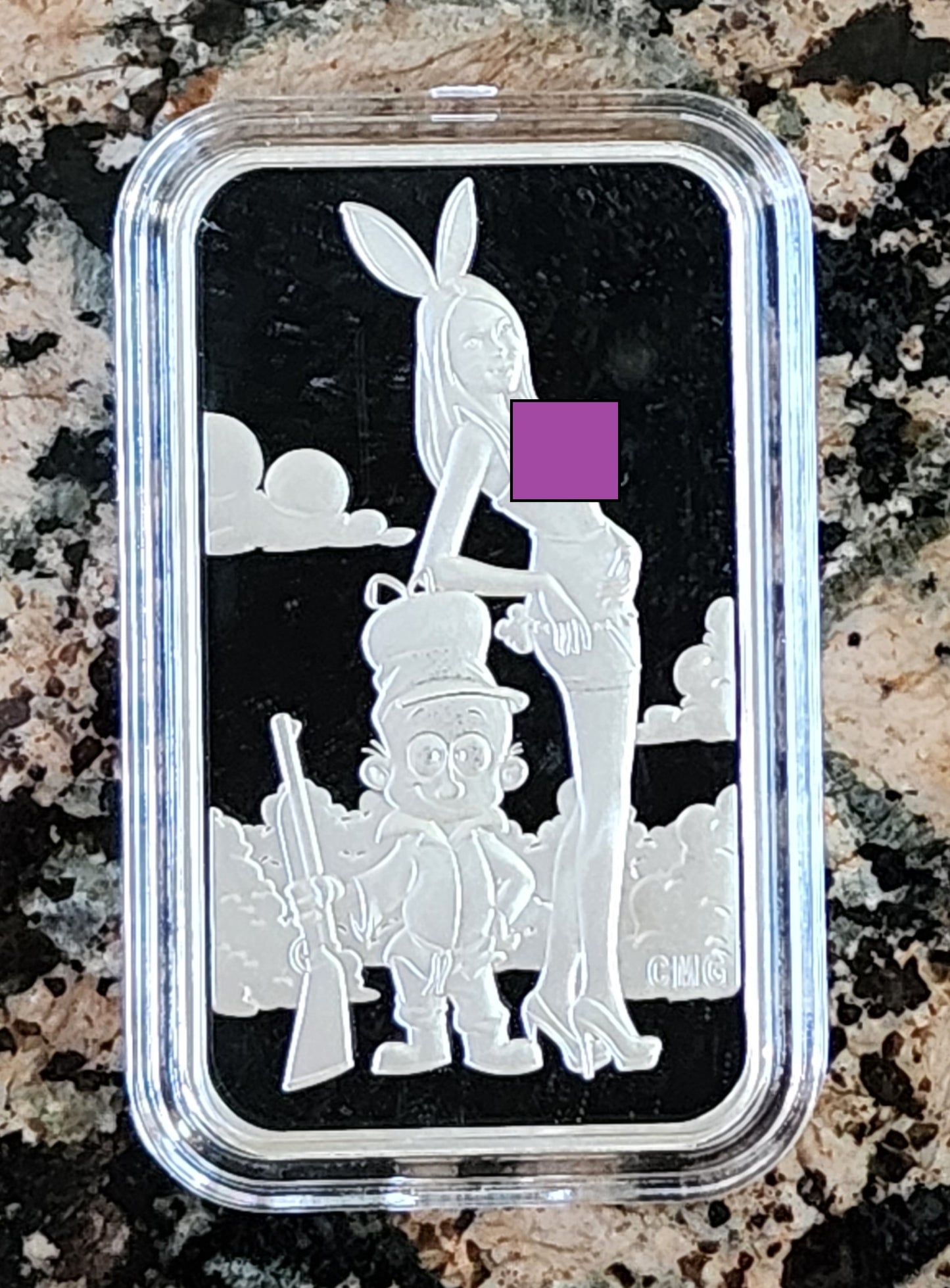 2023 Elmer Studd Sexy 1 Oz .999 CMG Mint Silver Art Bar Rare w/ COA